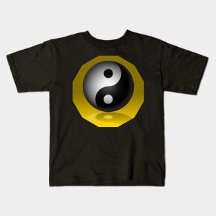 Yin Yang - Yellow Kids T-Shirt